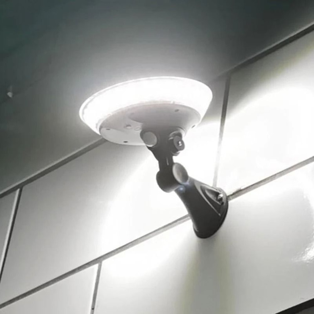 OrbitGlow UFO Solar Motion Sensor Wall Light 360 Degree Outdoor Garden Lamp 0