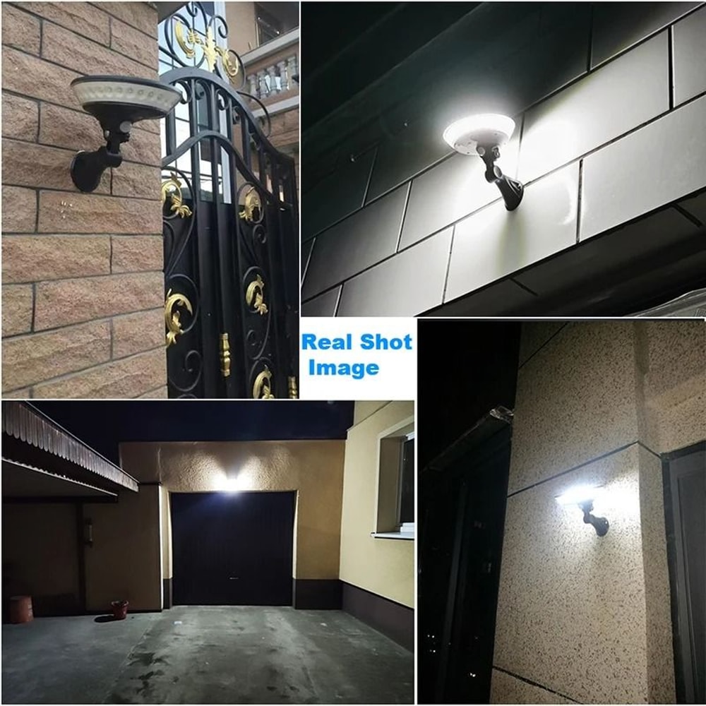 OrbitGlow UFO Solar Motion Sensor Wall Light 360 Degree Outdoor Garden Lamp 7