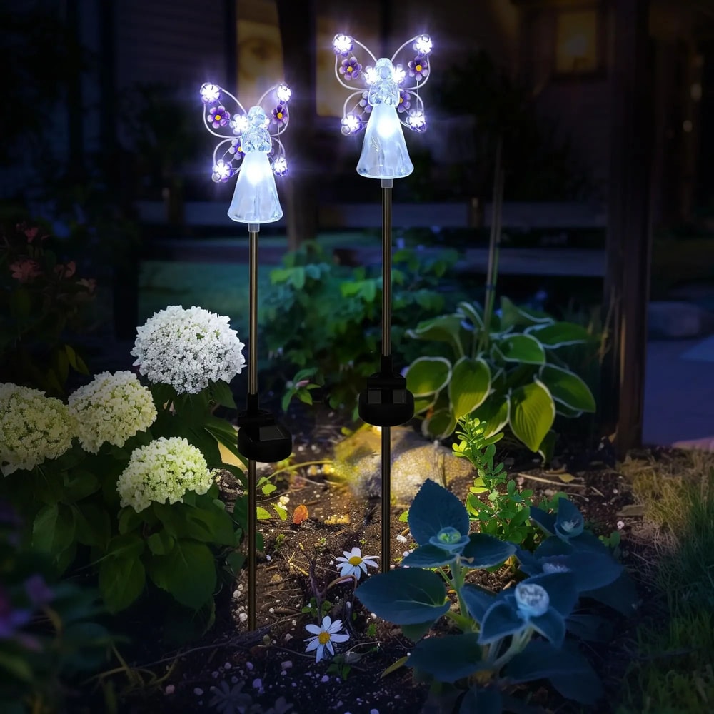 HeavenGlow Solar Angel Garden Light Waterproof Memorial Pathway Decor 4