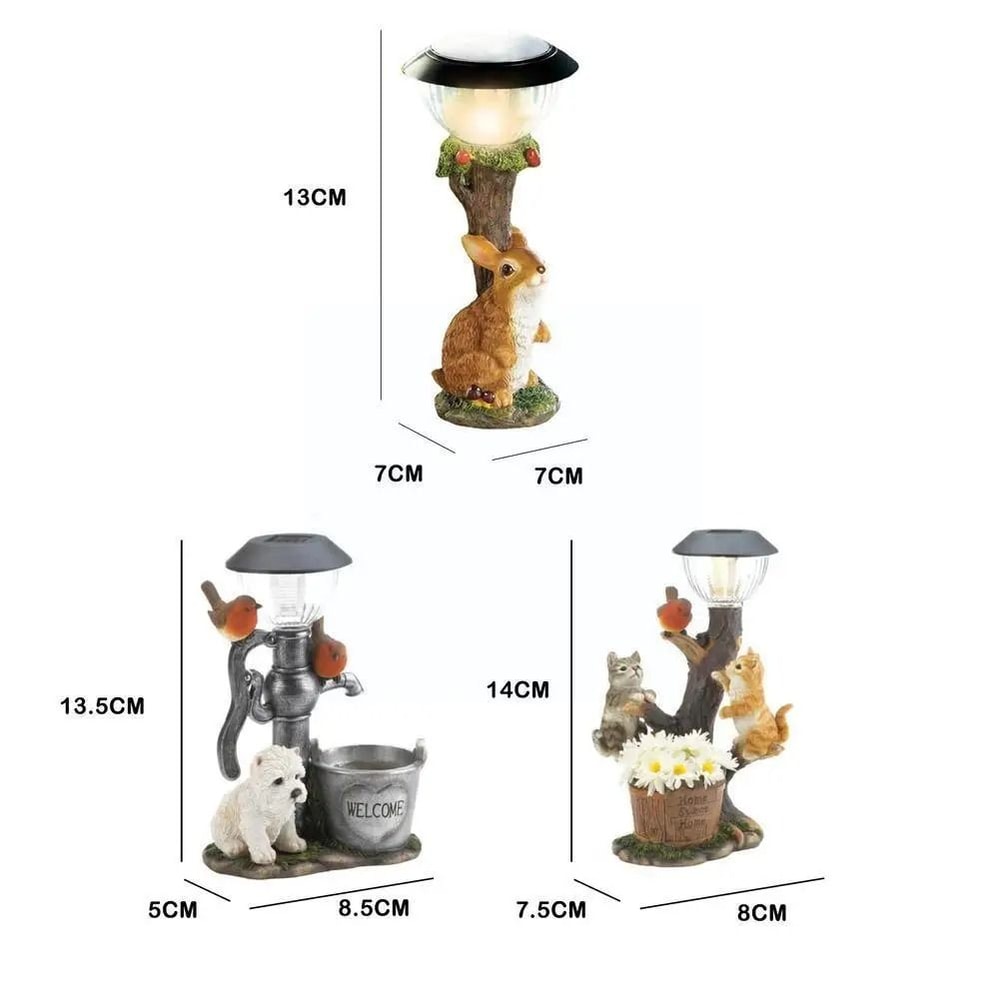PetGlow Solar Animal Garden Light Cat Dog Decorative Window Climbing Statue 8