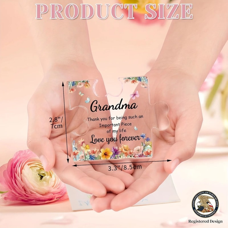 LovePiece Acrylic Grandma Puzzle Plaque Meaningful Gift For Grandma 3