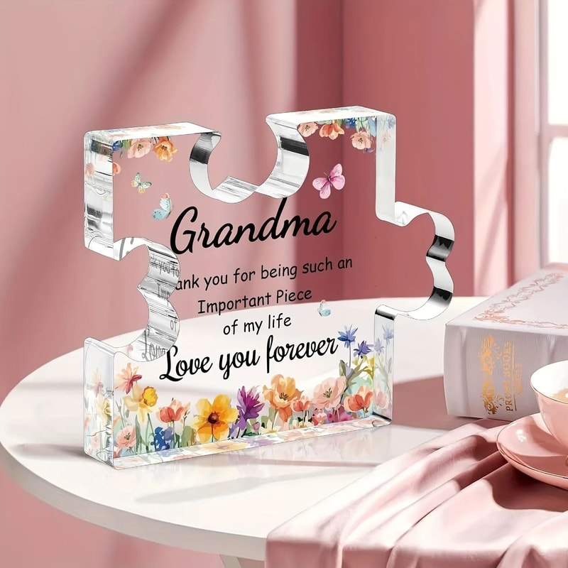 LovePiece Acrylic Grandma Puzzle Plaque Meaningful Gift For Grandma 4