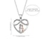EndlessLove Grandma Granddaughter Necklace Zirconia Heart Pendant Gift 2