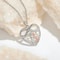 EndlessLove Grandma Granddaughter Necklace Zirconia Heart Pendant Gift 4
