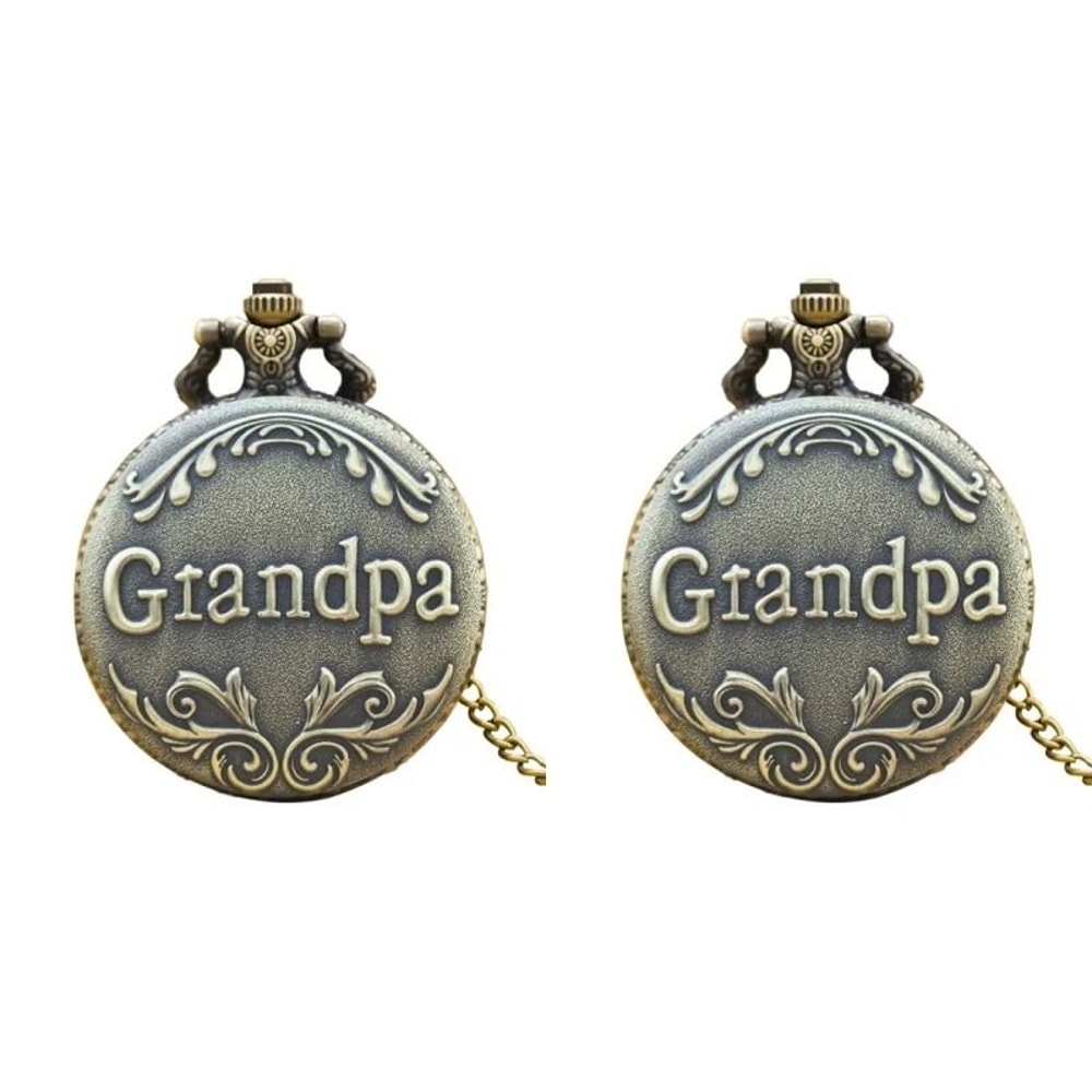 Timeless Heritage Vintage Pocket Watch With Chain Quartz Retro Pendant 2