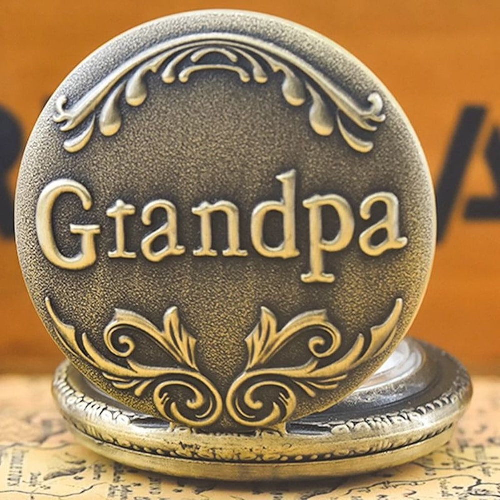 Timeless Heritage Vintage Pocket Watch With Chain Quartz Retro Pendant 8