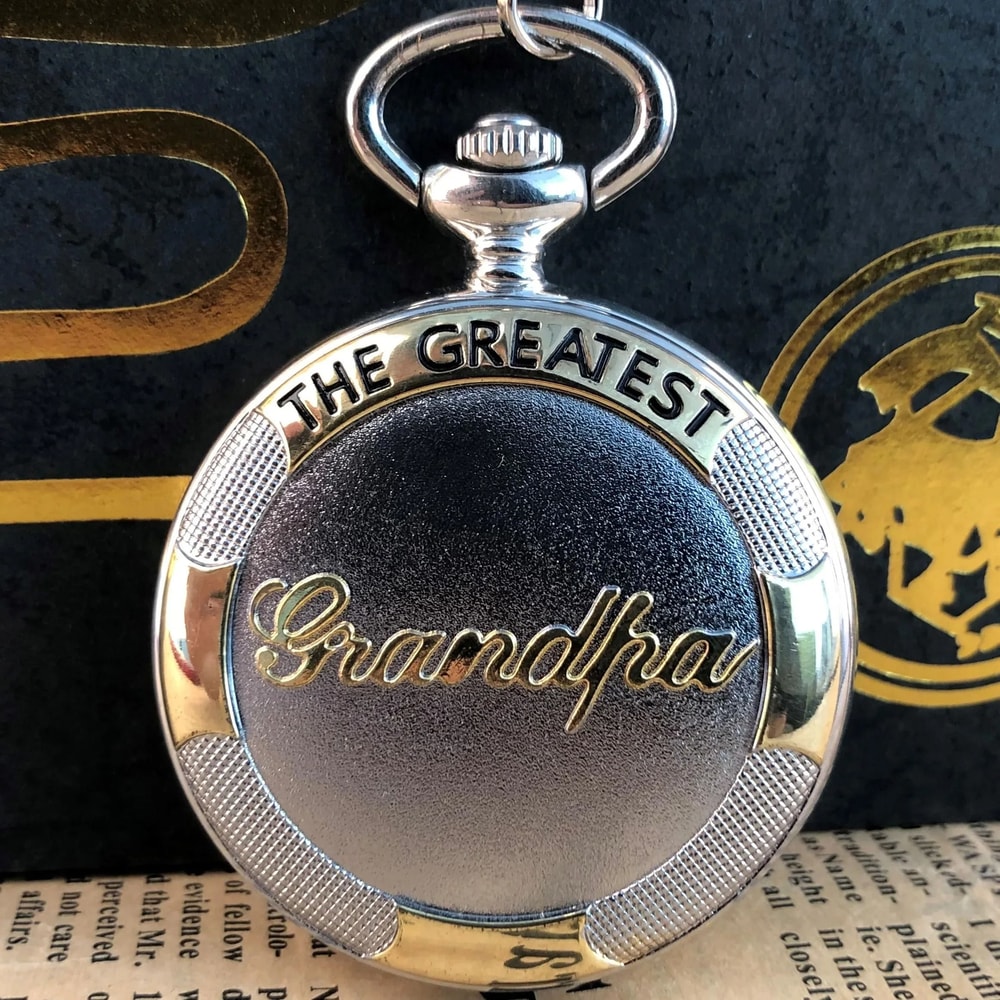 Heritage Tribute Grandpa Pocket Watch Necklace Vintage Quartz Timepiece 7