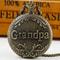 Heritage Tribute Grandpa Pocket Watch Necklace Vintage Quartz Timepiece 6