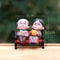 SweetBond Grandma Grandpa Mini Figurines Fairy Garden Couple Ornament 3