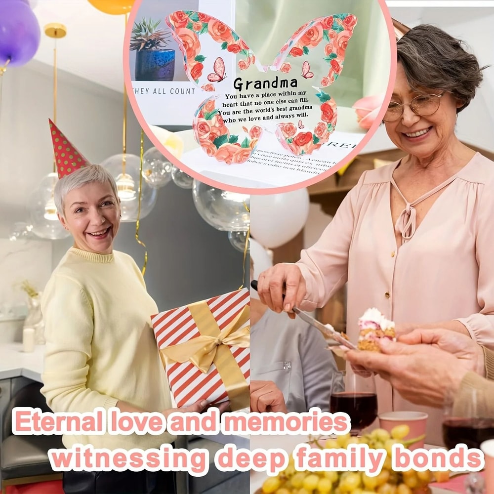 ButterflyBloom Grandma Keepsake Decor Meaningful Butterfly Gift For Grandma 3