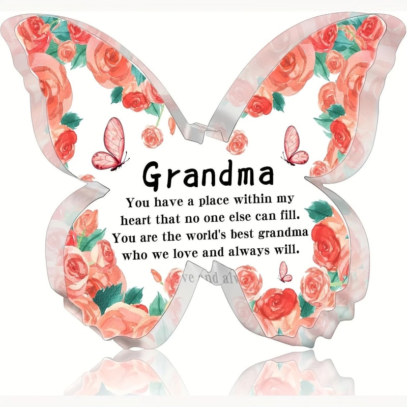 ButterflyBloom Grandma Keepsake Decor Meaningful Butterfly Gift For Grandma 0