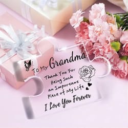 lovepiece acrylic grandma puzzle plaque funny birthday keepsake gift