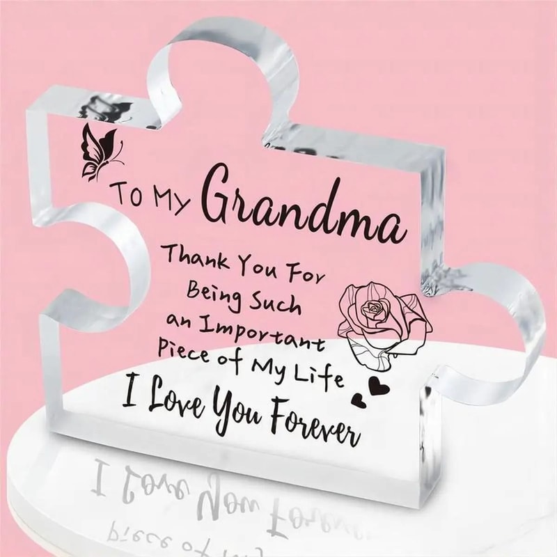LovePiece Acrylic Grandma Puzzle Plaque Funny Birthday Keepsake Gift 1