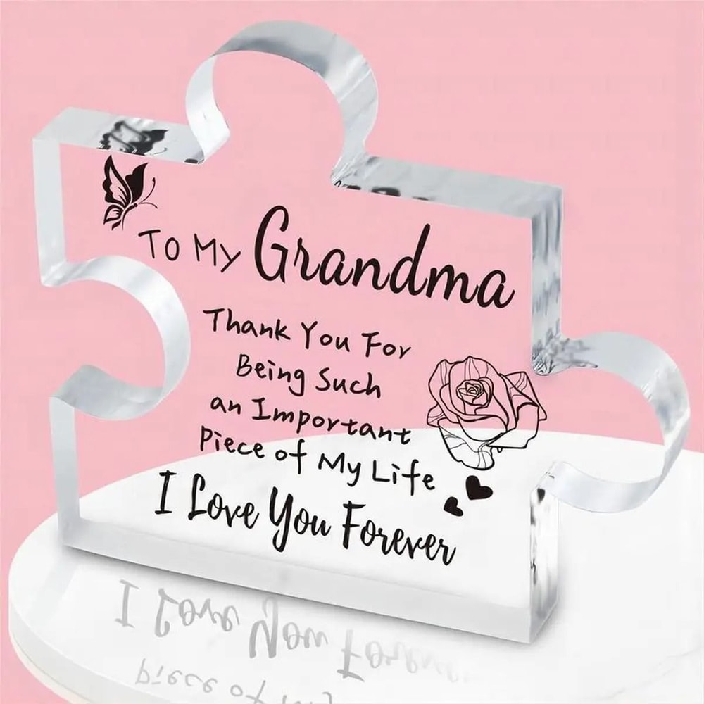 LovePiece Acrylic Grandma Puzzle Plaque Funny Birthday Keepsake Gift 6