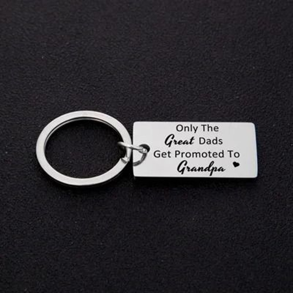 Grandparent Promotion Keychain Soon To Be Grandma And Grandpa Gift 1