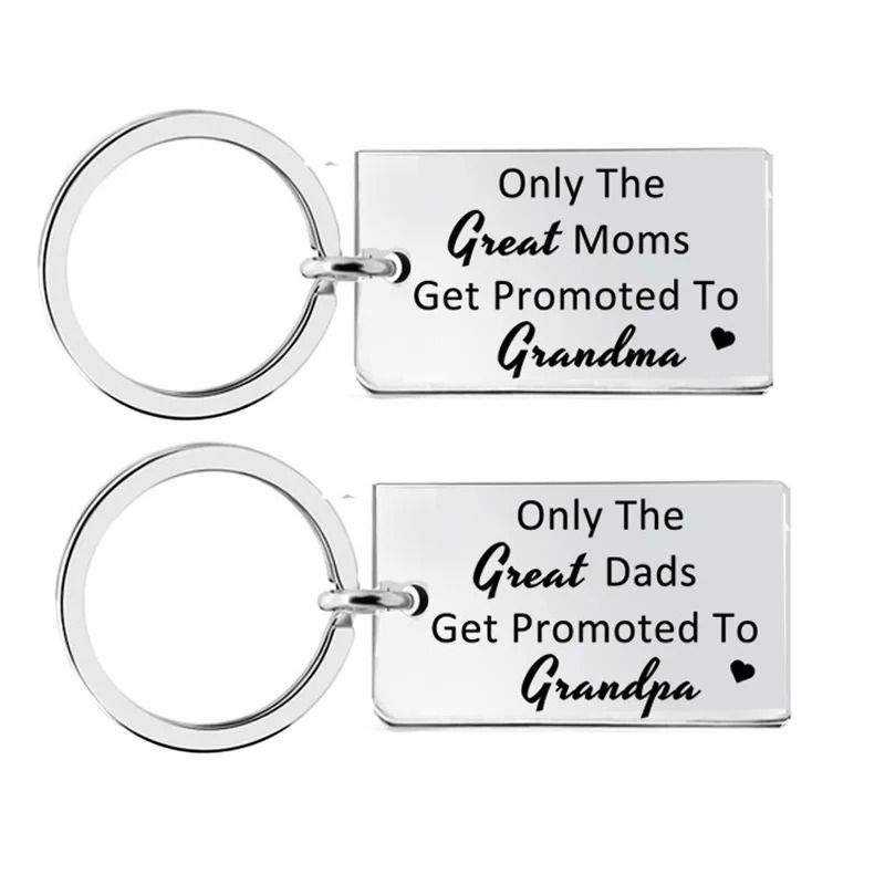 Grandparent Promotion Keychain Soon To Be Grandma And Grandpa Gift 5