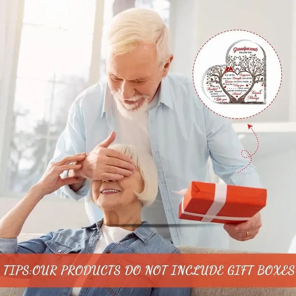 ForeverGrateful Grandparents Acrylic Plaque Keepsake Gift From Grandchildren 1