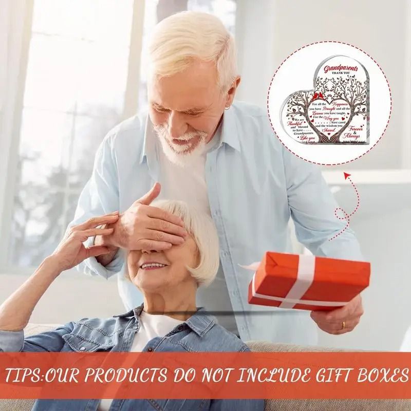 ForeverGrateful Grandparents Acrylic Plaque Keepsake Gift From Grandchildren 1