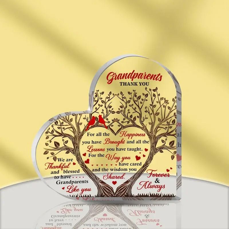 ForeverGrateful Grandparents Acrylic Plaque Keepsake Gift From Grandchildren 2