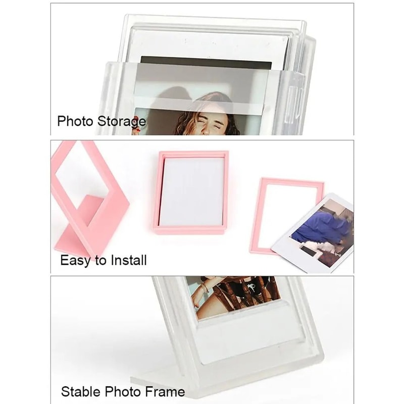 CrystalClear Instax Mini Photo Frame Set For Fuji Instax Instant Prints 5