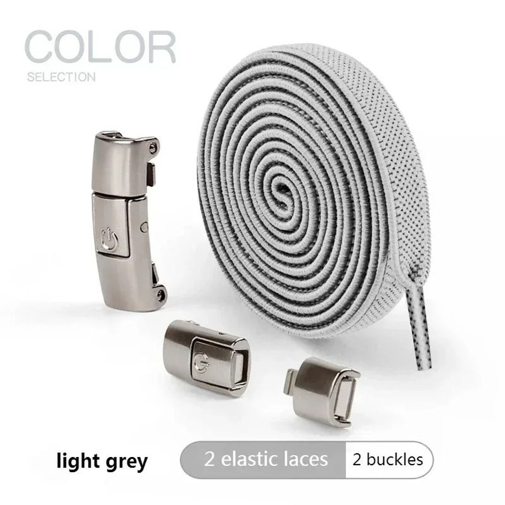 FlexLock No Tie Elastic Shoelaces With Secure Press Lock For Sneakers 2