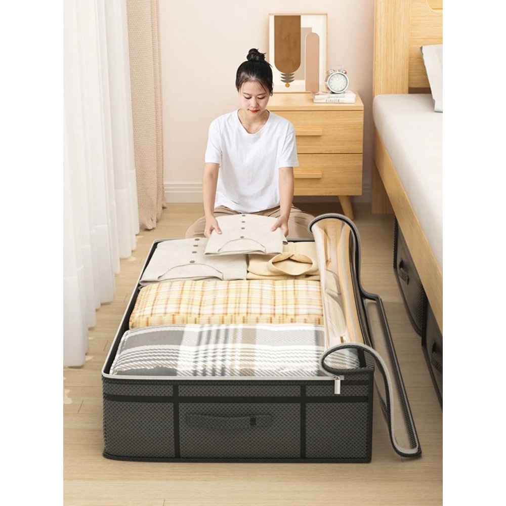 SpaceSaver Large Clothes Storage Bag Foldable Under Bed Organizer 0