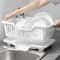 ClearFlow Kitchen Countertop Dish Drying Rack With Drainer Board 3