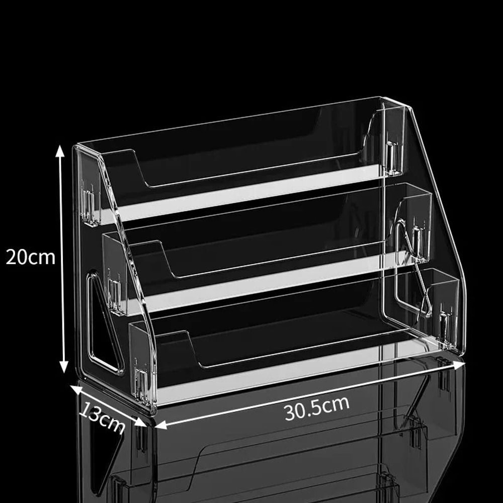 ClearStep Acrylic Makeup Organizer Display Stand For Vanity Storage 1