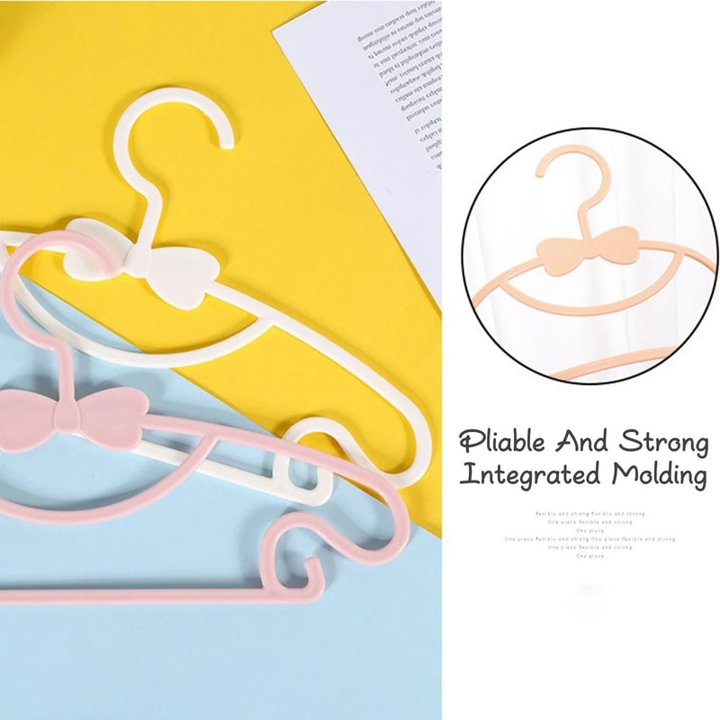 Cute Baby Clothes Hangers Set Non Slip Kids Wardrobe Organizer 10 Pack 5