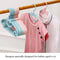 Cute Baby Clothes Hangers Set Non Slip Kids Wardrobe Organizer 10 Pack 8