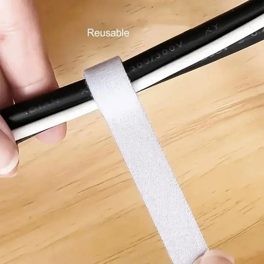 Reusable Velcro Cable Management Ties Roll For Desk Wire Organization 6