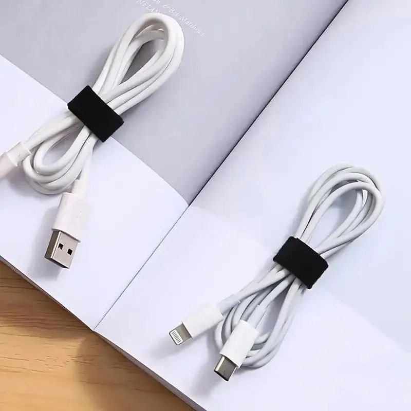 Reusable Velcro Cable Management Ties Roll For Desk Wire Organization 8