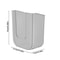 Wall Mounted Tissue Box Organizer With Large Opening Bathroom Tissue Holder 2