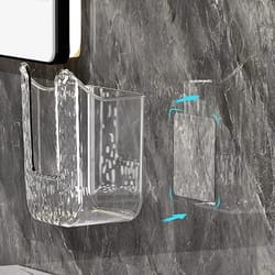 wall mounted tissue box organizer with large opening bathroom tissue holder