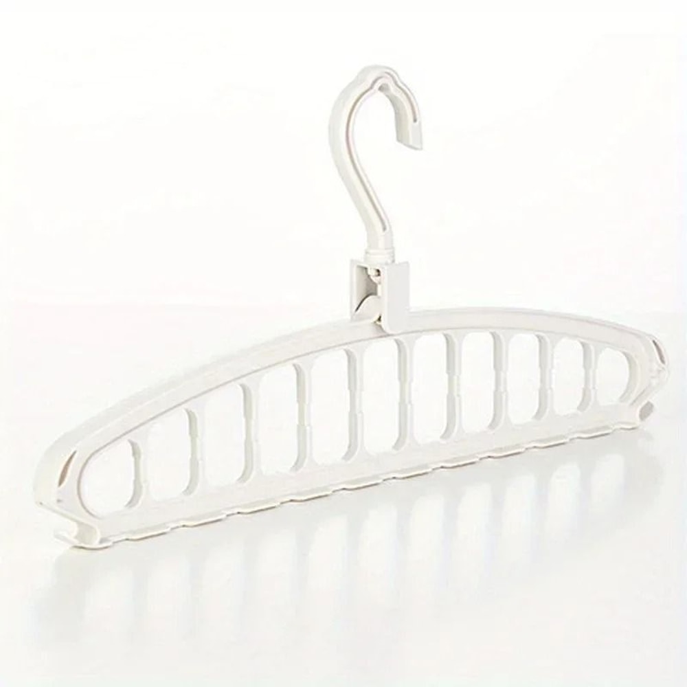 Folding Multi Hole Space Saving Clothes Hanger Organizer For Pants And Wardrobe Storage 2