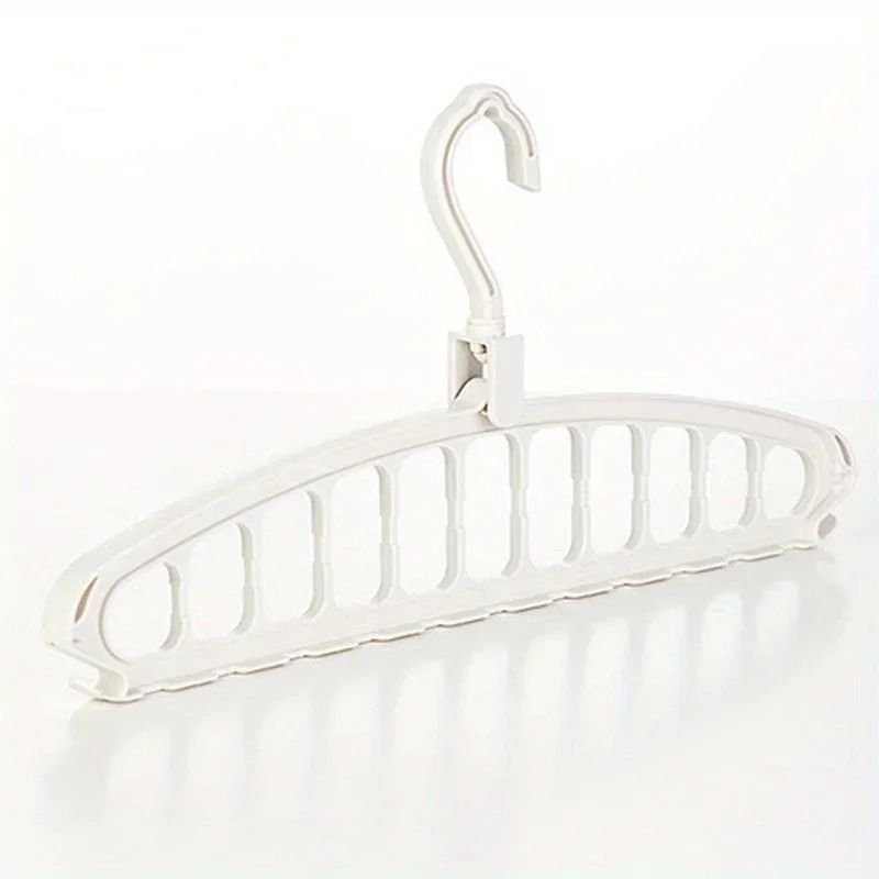Folding Multi Hole Space Saving Clothes Hanger Organizer For Pants And Wardrobe Storage 2