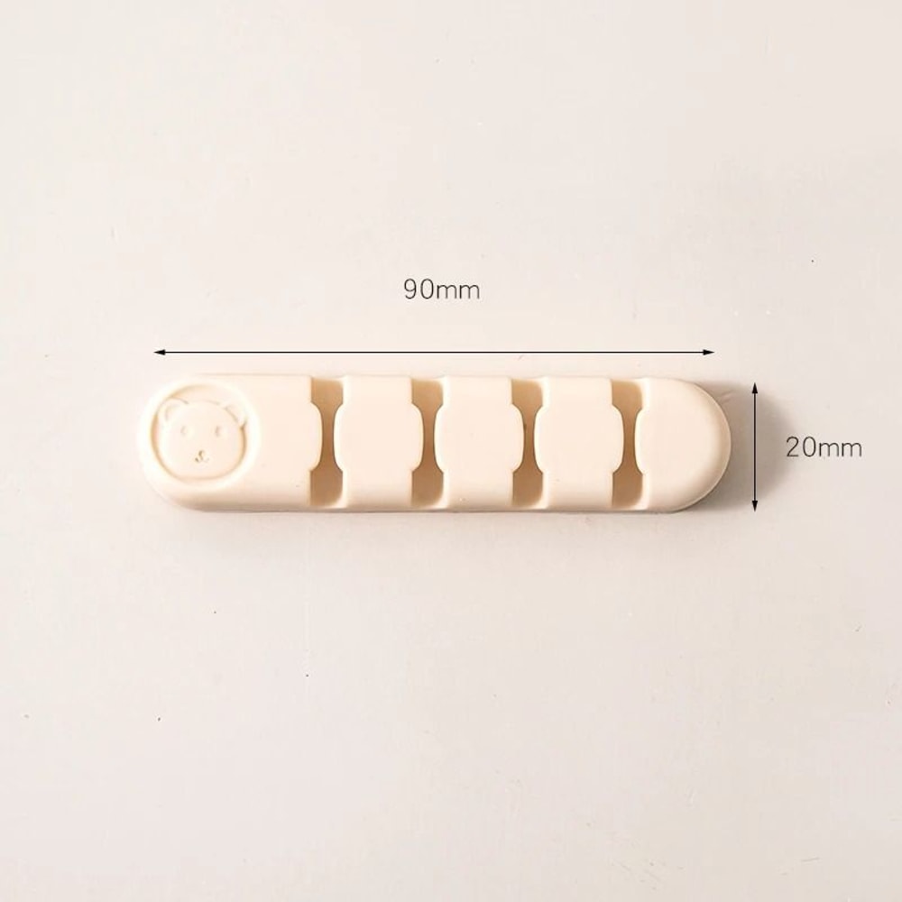 Cute Desktop Cable Organizer Clips Cord Holder For Desk Wire Management 4