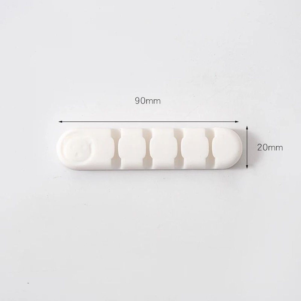 Cute Desktop Cable Organizer Clips Cord Holder For Desk Wire Management 2