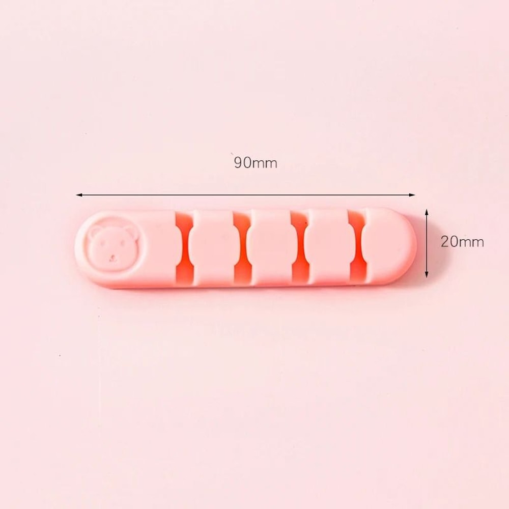 Cute Desktop Cable Organizer Clips Cord Holder For Desk Wire Management 3