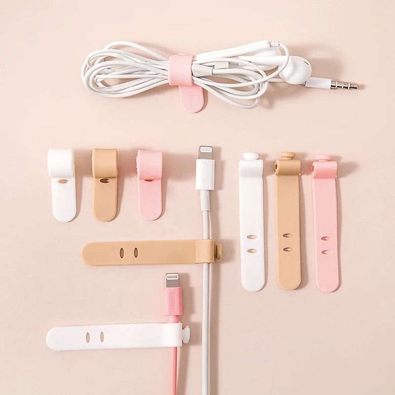 Cute Desktop Cable Organizer Clips Cord Holder For Desk Wire Management 15