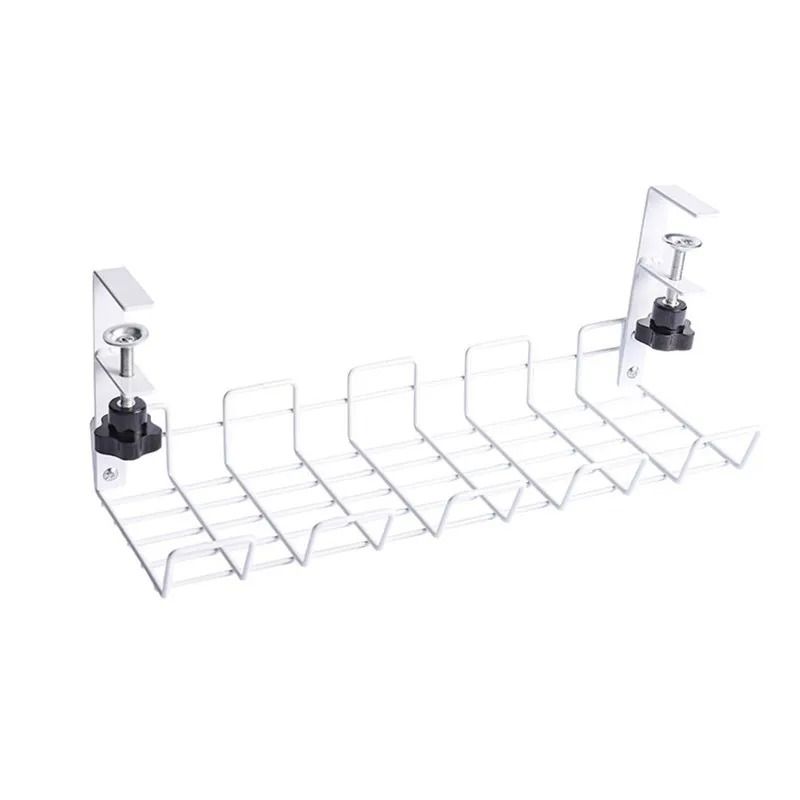 Under Desk Cable Management Tray Metal Desk Wire Organizer Rack 5