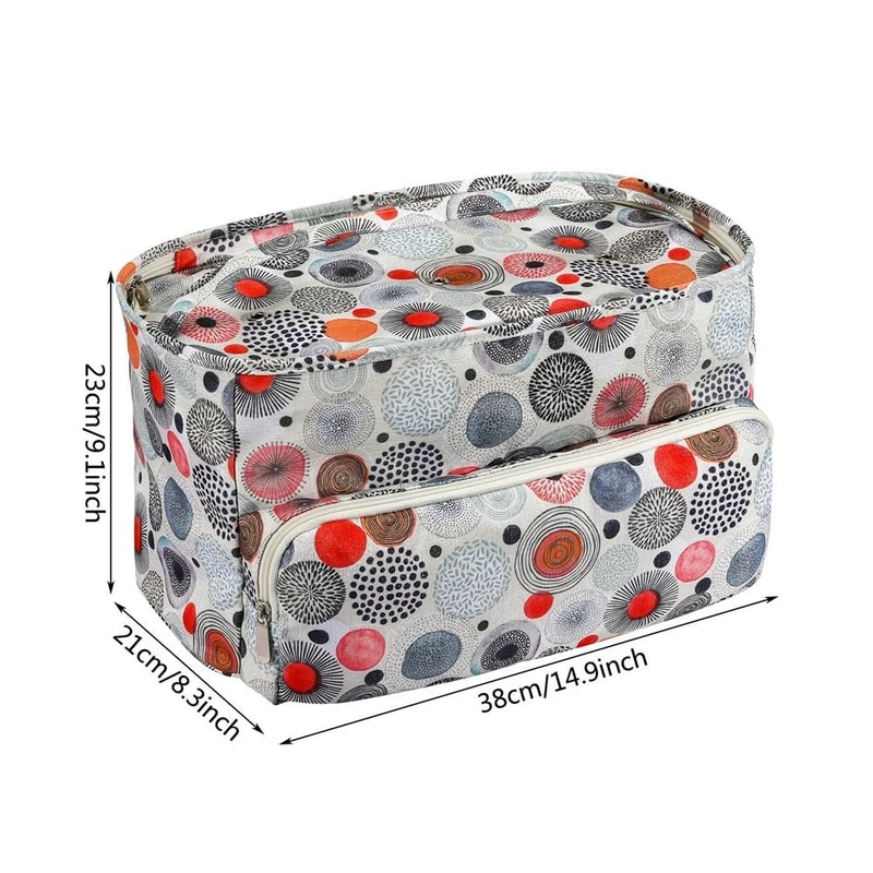 Portable Yarn Knitting Bag Crochet Storage Organizer Tote For Craft Projects 14