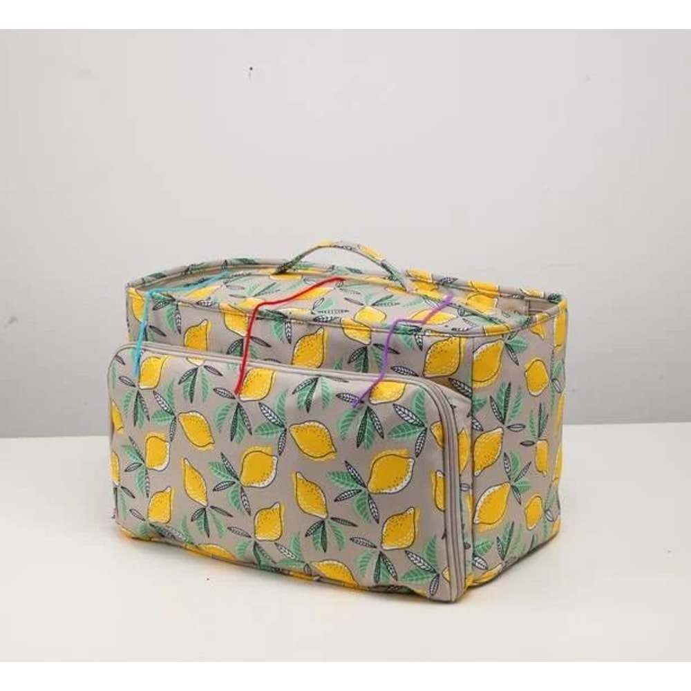 Portable Yarn Knitting Bag Crochet Storage Organizer Tote For Craft Projects 10