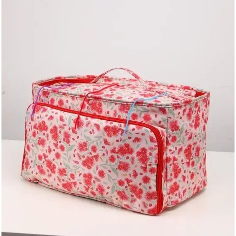 Portable Yarn Knitting Bag Crochet Storage Organizer Tote For Craft Projects 11