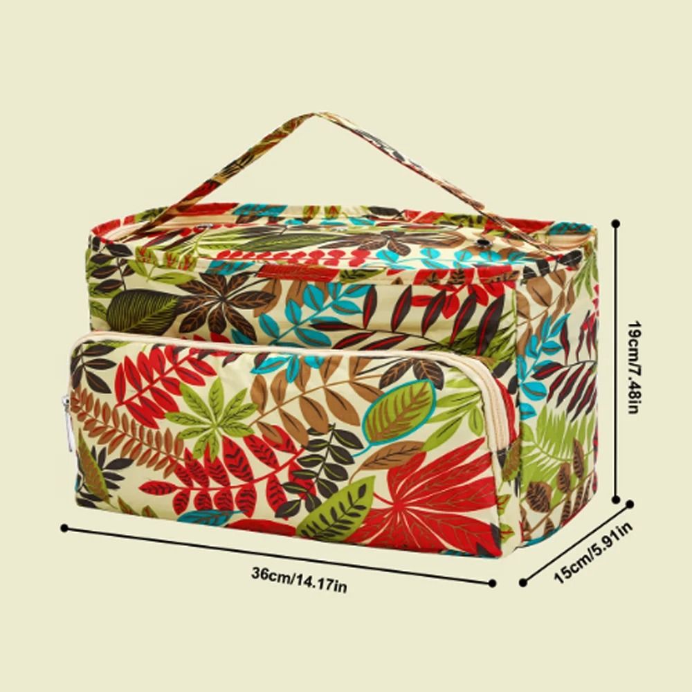 Portable Yarn Knitting Bag Crochet Storage Organizer Tote For Craft Projects 8