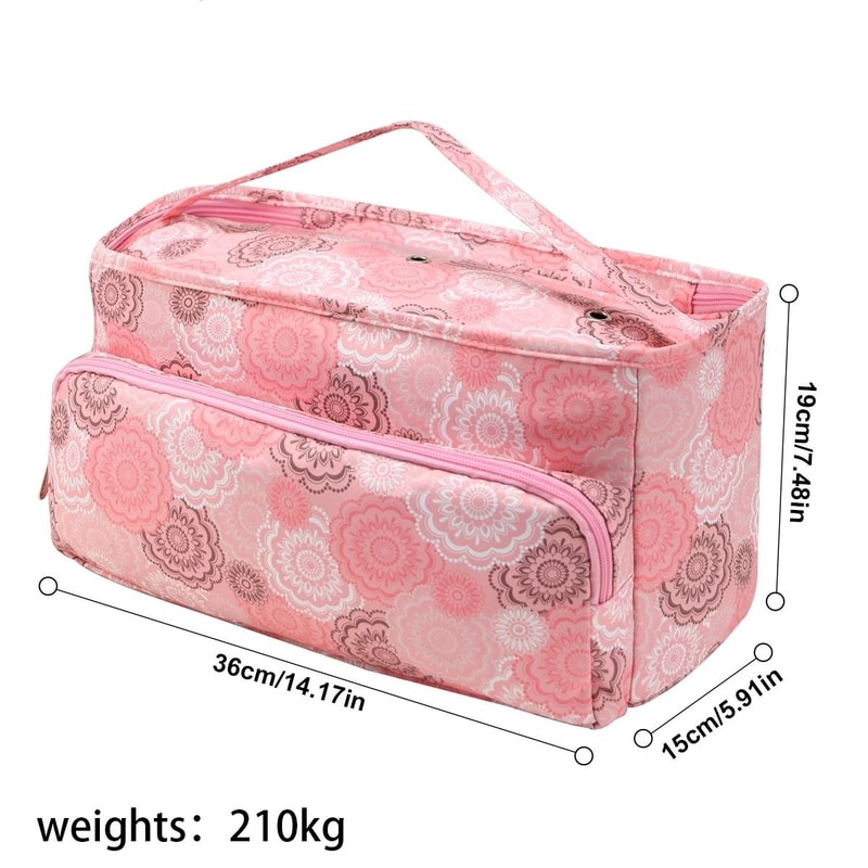 Portable Yarn Knitting Bag Crochet Storage Organizer Tote For Craft Projects 6