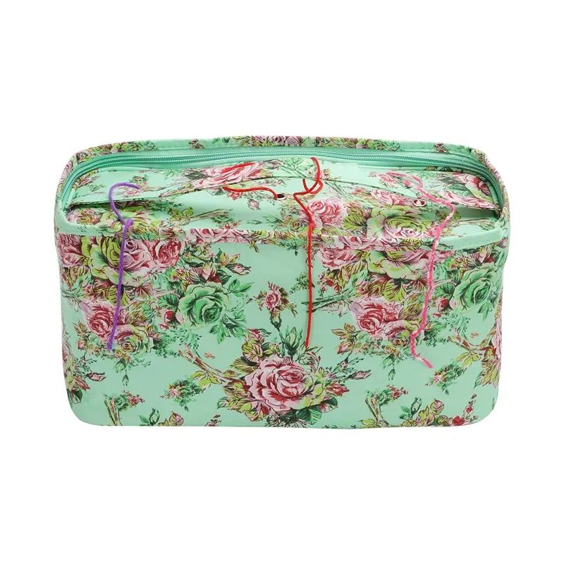 Portable Yarn Knitting Bag Crochet Storage Organizer Tote For Craft Projects 7