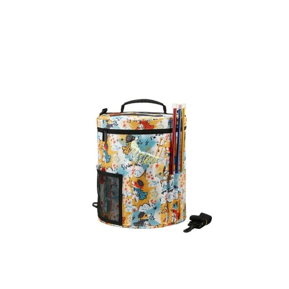 Portable Yarn Knitting Bag Crochet Storage Organizer Tote For Craft Projects 9