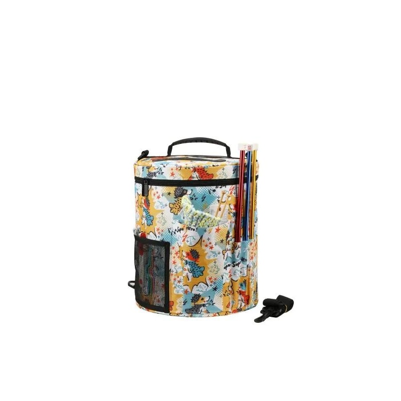 Portable Yarn Knitting Bag Crochet Storage Organizer Tote For Craft Projects 9