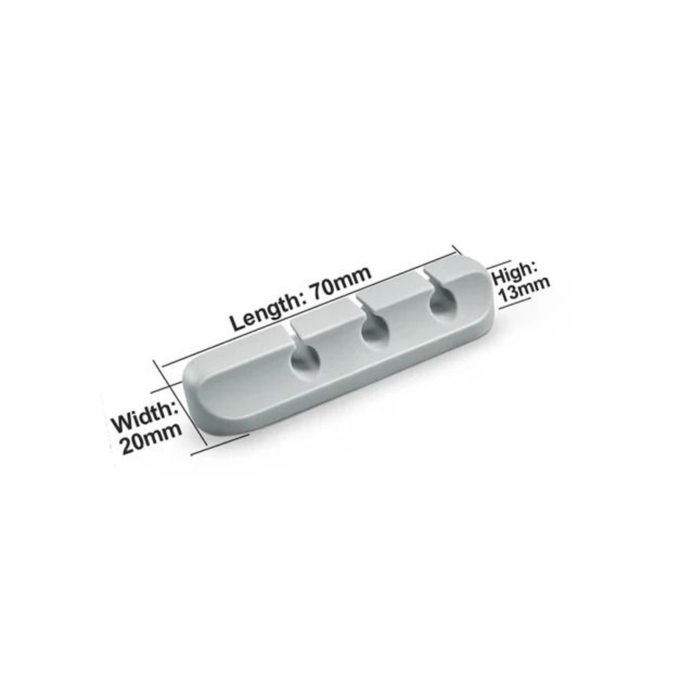 Silicone Desk Cable Organizer Clips Self Adhesive USB Cord Holder 2